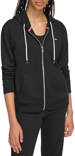 Tommy Hilfiger Women's French Terry Relaxed Fit Full Zip Hoodie Tommy Hilfiger