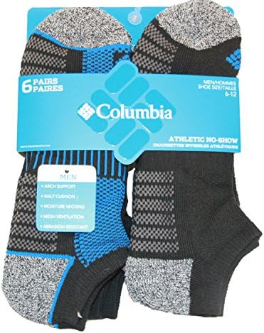 Мужские спортивные носки Columbia, 6 пар, влагозащитные, с поддержкой стопы Columbia