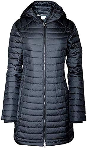 Columbia Women's White Out Mid Omni Heat Long Hooded Light Jacket Coat Puffer Plus/Regular Columbia