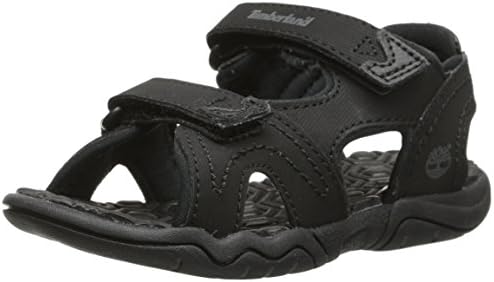 Timberland 3471A Boys Adventure Seeker 2-Strap Sandal, Blackout-1.5M Timberland