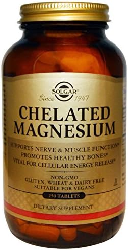 Solgar, Chelated Magnesium Tablets** Prop 65, 250 Count Solgar