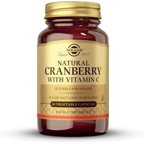 Solgar Naturally Sourced Cranberry with Vitamin C - 60 Vegetable Capsules - Supports Urinary & Bladder Health - Non-GMO, Vegan, Gluten Free - 60 Servings Solgar