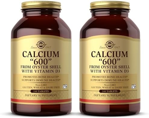 Solgar Calcium "600" - 120 Tablets, Pack of 2 - from Oyster Shell with Vitamin D3 - Non-GMO, Gluten Free, Dairy Free - 120 Total Servings Solgar