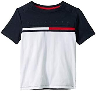 Tommy Hilfiger Boy's Adaptive Short Sleeve Logo T-shirt With Velcro Closures Tommy Hilfiger