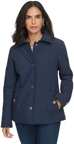 Tommy Hilfiger Womens Quilt Casual Barn Jacket Tommy Hilfiger