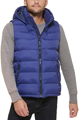 Tommy Hilfiger Men's Hooded Puffer Vest Tommy Hilfiger