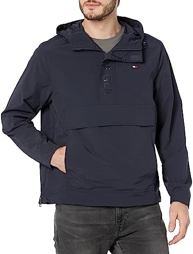 Tommy Hilfiger Men's Lightweight Logo Popover Tommy Hilfiger