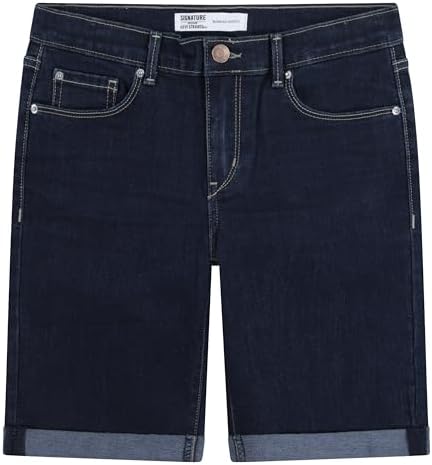 Signature by Levi Strauss & Co. Gold Label Girls' Bermuda Short, Good Fortune Indigo Levi Strauss Signature Gold