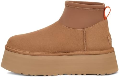 Дамские стильные замшевые платформенные ботинки UGG Classic Mini Dipper Ugg