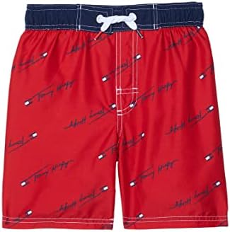 Tommy Hilfiger Boy's Tommy Logo Script Swim Trunks (Big Kids) Tommy Hilfiger