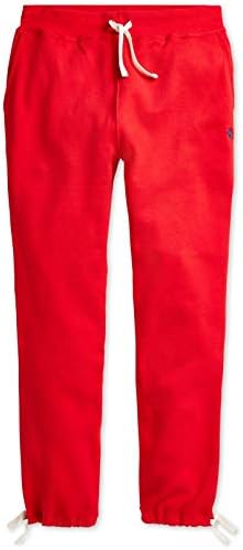 Polo Ralph Lauren Mens Fleece Lined Sweatpants (Red, Medium) Polo Ralph Lauren