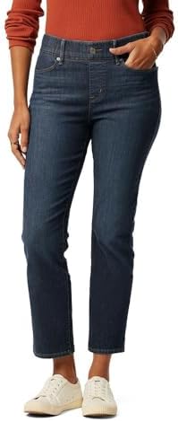 Signature by Levi Strauss & Co. Gold Womens Totally Shaping Ultimate Pull-on Ankle Straight Jeans (Also Available in Plus) Levi Strauss Signature Gold