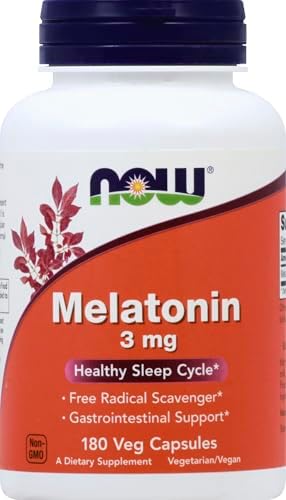 Now Foods Melatonin 3mg 180 Caps NOW Foods