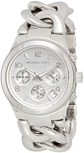 Michael Kors MK3149 Women's Runway Chronograph Twist Chain Steel Bracelet Watch Michael Kors