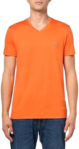 Lacoste Men's V Neck Cotton Pima T-Shirt Lacoste