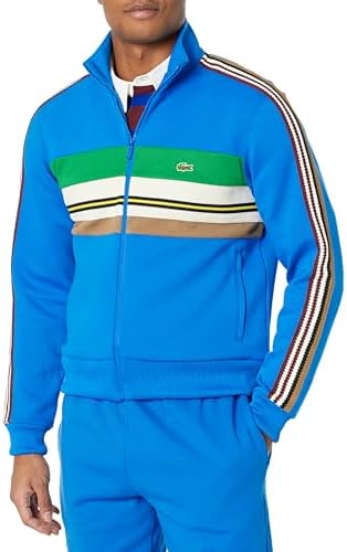 Lacoste Men's Full Zip Colorblock Track Sweatshirt Lacoste