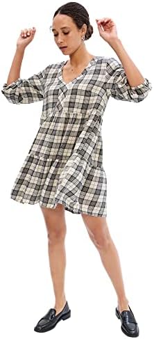 GAP Women's Long Sleeve Plaid Shirt Dress Gap