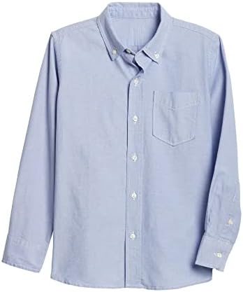 GAP Boys' Button-Down Long Sleeve Oxford Shirt Gap