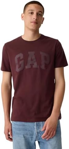 GAP Mens Everyday Soft Logo Tee Noir Red 796 L Gap