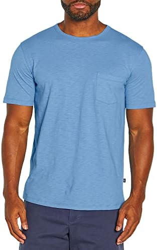 GAP Pocket Slub Men's Tee Shirt, Men Crew Neck Shirts, Short Sleeve Cotton T-Shirt for Men Gap