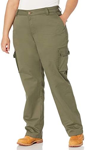 Dickies Women's Plus Size Relaxed Fit Stretch Cargo Straight Leg Pant Dickies