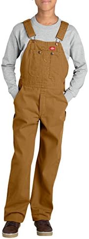 Dickies Big Boys' Duck Bib Overall, Brown Duck, X-Large (18/20) Dickies