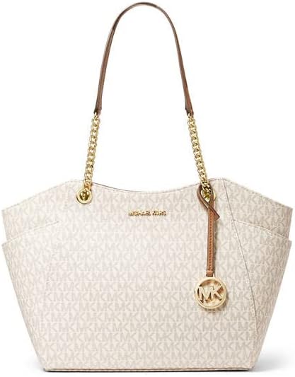 Michael Kors Tote, Vanilla/Acorn Michael Kors