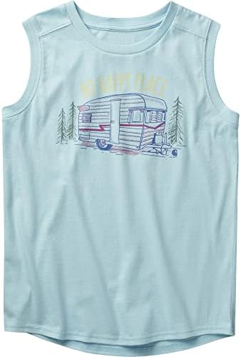 Carhartt Baby Girls' Sleeveless Crewneck Happy Place T-Shirt Carhartt