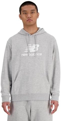 Мужское худи New Balance из мягкой французской махровой ткани с логотипом New Balance