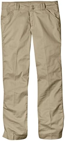 Dickies Women's Juniors Wide Band Flare Bottom Pant Dickies