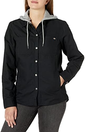 Dickies Women's Duck Hooded Shirt Jacket Dickies