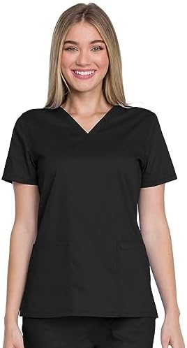 Dickies Genuine Industrial Strength Women Scrubs Top V-Neck GD600 Dickies