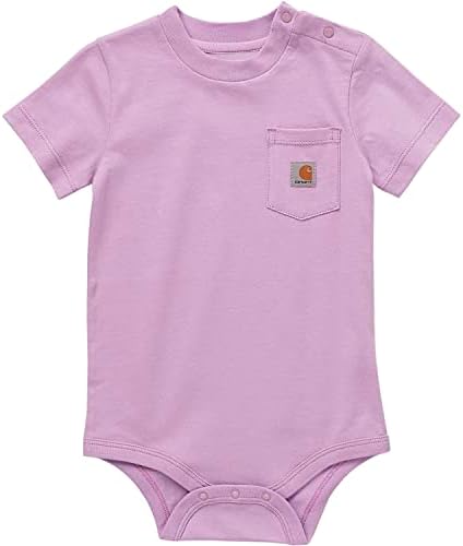 Carhartt baby-girls Short-sleeve Bodysuit Pocket T-shirt Onesie Carhartt