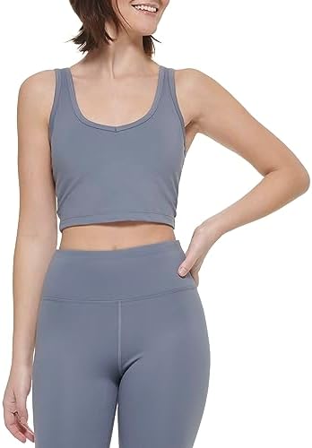 Calvin Klein Women's Performance Top,Steel,XX-Large Calvin Klein