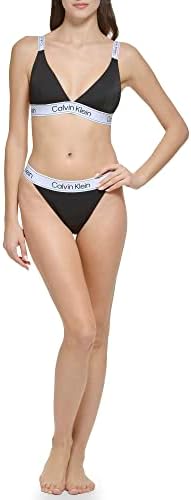 Calvin Klein Women's Low Waisted Elastic Logo Triangle Set-Bikini Bottom Calvin Klein