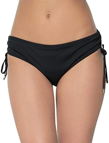 Calvin Klein Women's Side Shirred Low Waisted Full Coverage Bikini Bottom Calvin Klein