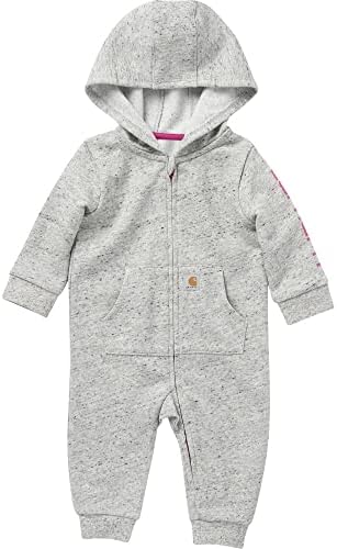 Carhartt Girls' Long Sleeve Fleece Zip-Front Hooded Coverall Carhartt