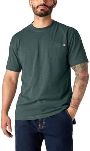 Dickies mens Heavyweight Heathered Short Sleeve Pocket T-shirt Dickies