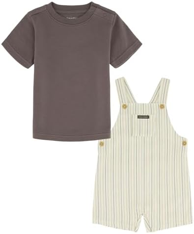 Calvin Klein girls 2 Piece Shortall Set Calvin Klein