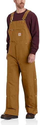 Carhartt Mens Loose Fit Firm Duck Insulated Bib Overall Carhartt