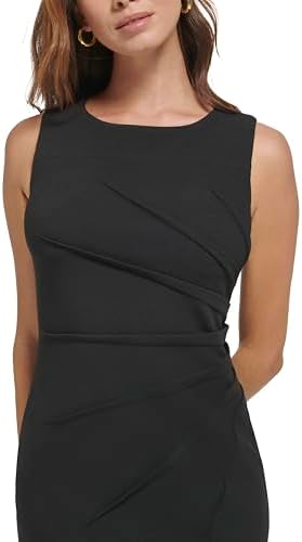 Calvin Klein Women's Sleeveless Sheath Dress with Starburst, Black 18, 6 Calvin Klein