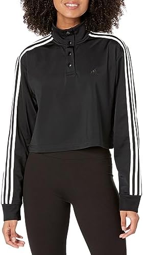 adidas Womens 1/4 Snap Tricot Pullover Adidas