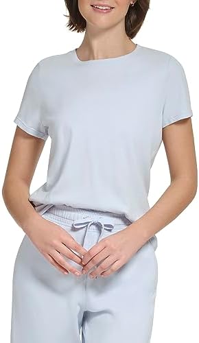 Calvin Klein Performance Women's Short Sleeve Crew Neck Tee, Waterfall, Medium Calvin Klein