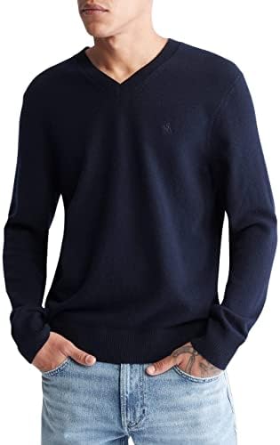 Calvin Klein Men's Merino Wool Blend V-Neck Sweater Calvin Klein