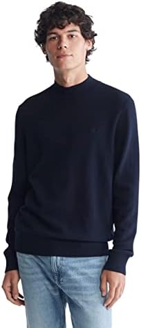 Calvin Klein Men's Merino Wool Blend Mockneck Sweater Calvin Klein