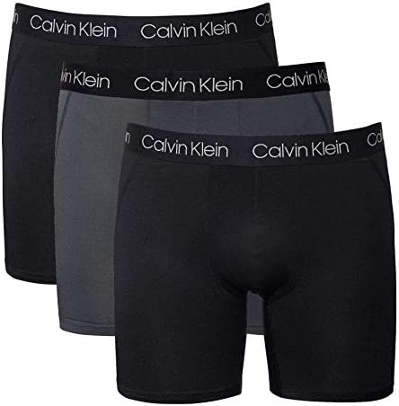 Calvin Klein Men's 3-Pack Microfiber Mesh Boxer Briefs Calvin Klein