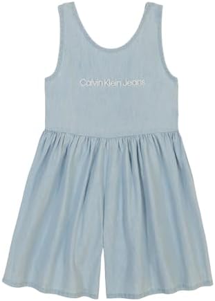 Calvin Klein baby-boys Woven Romper Calvin Klein