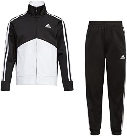 adidas boys 2-piece Color Block Tricot Track Set Adidas