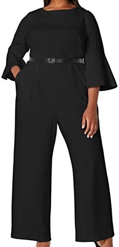 Calvin Klein womens Belted Jumpsuit Calvin Klein