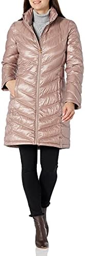 Calvin Klein Women's Chevron Quilted Packable Down Jacket (Standard and Plus) Calvin Klein